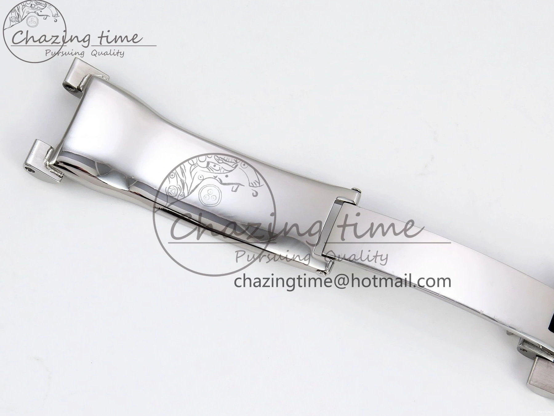 MiroTime 0418 SportInspired DayDate 40 SS JDF 904L Steel Gray Textured Stick Dial on President Bracelet VR3255 V3 (Gain Weight) 1437